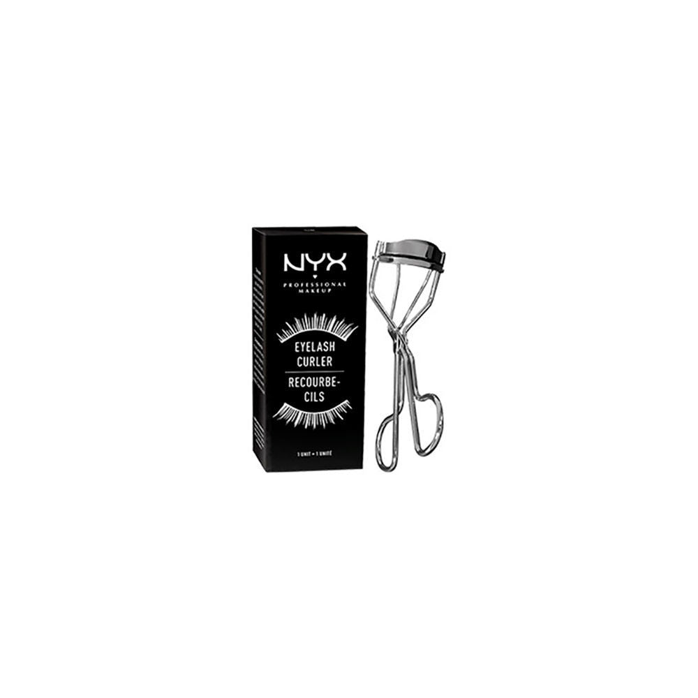 Metal eyelash curler with soft silicone pad and ergonomic handle, Unisex
