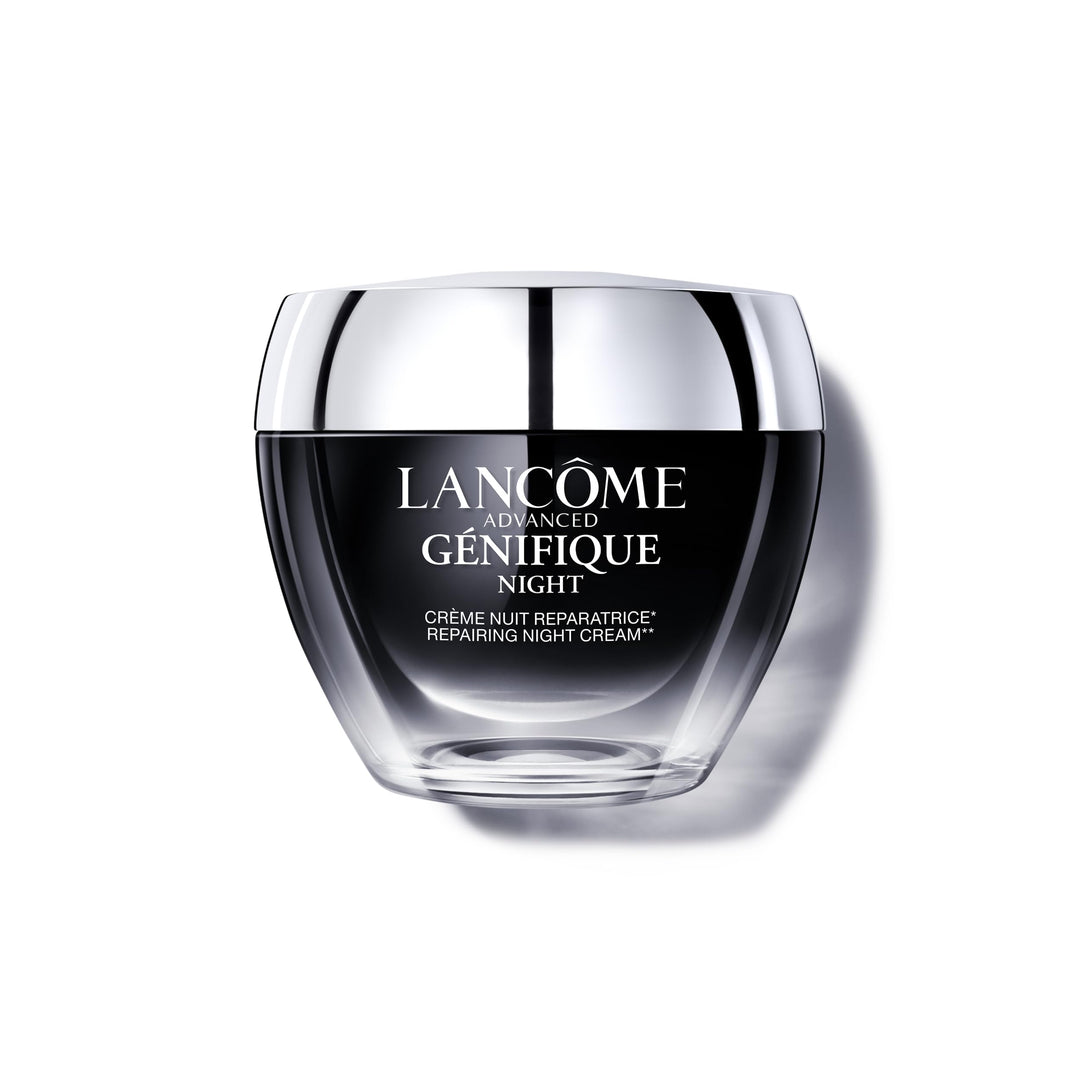 50 ml jar of night repair cream; hydrating, ceramide-rich formulation