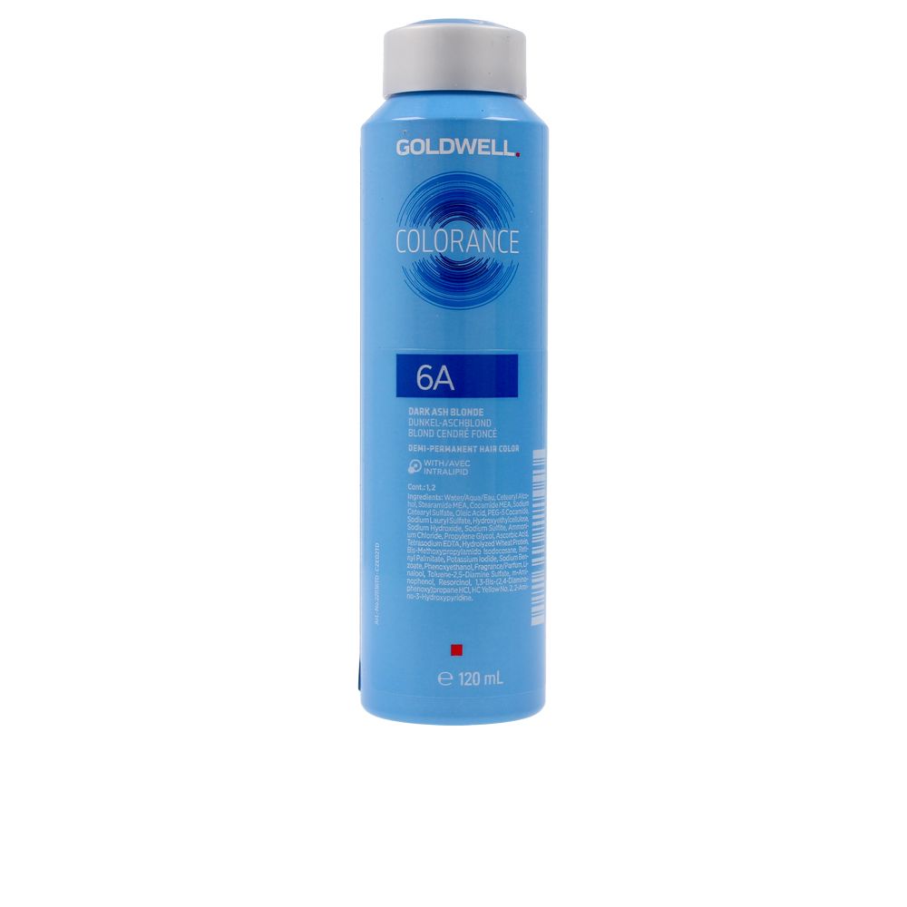 120 ml demi-permanent hair colour bottle, shade 6A, glossy finish
