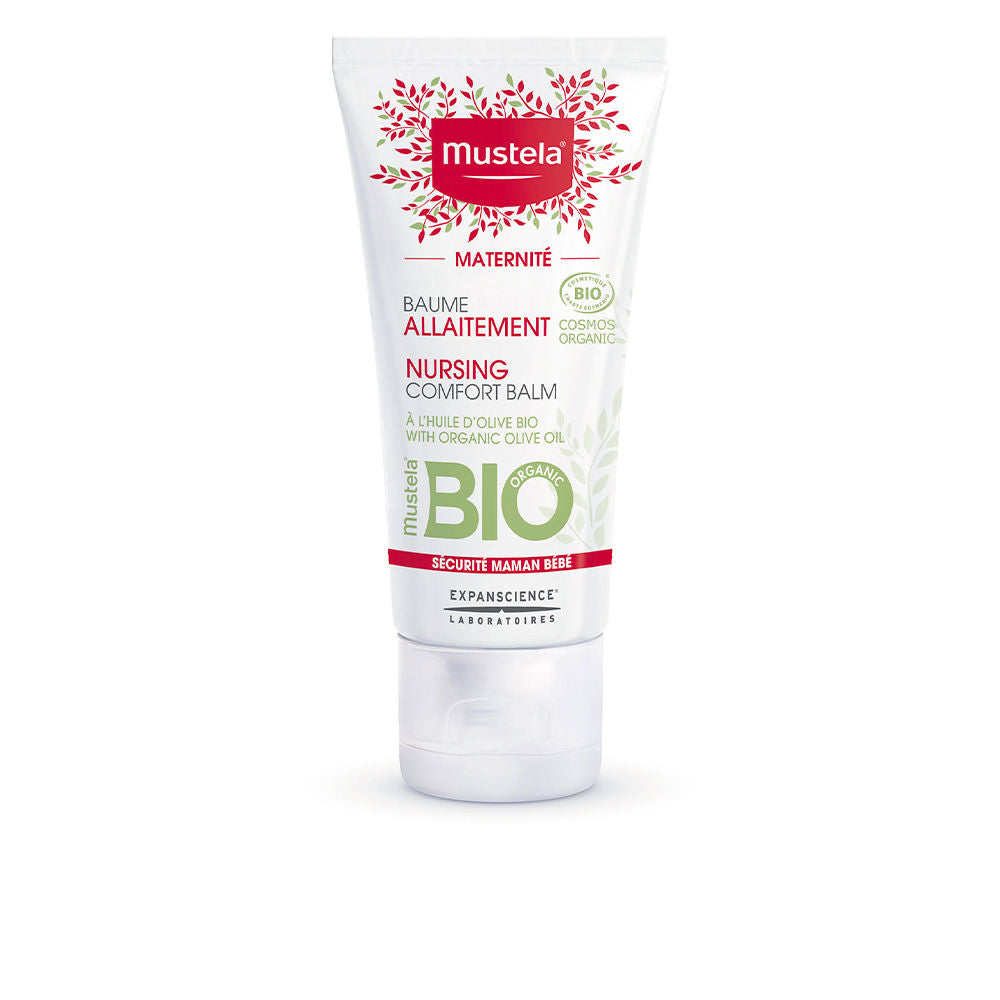30 ml tube of organic olive nursing balm for sensitive nipples, neutral-scented