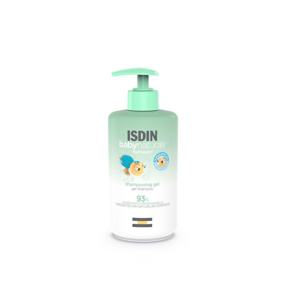 400 ml dispenser bottle of gentle baby shampoo gel, Unisex, 93% natural-origin