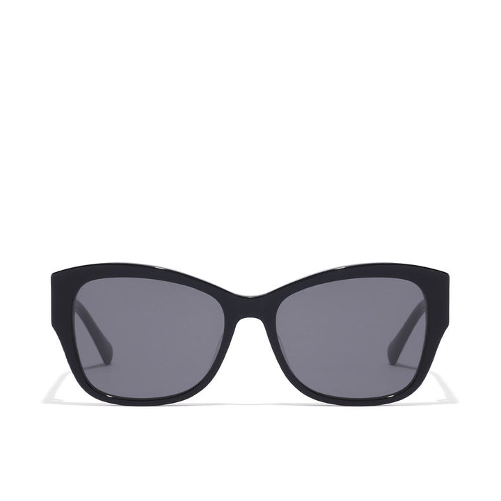 Tortoiseshell cat‑eye acetate sunglasses with blue gradient lenses, triangular temples