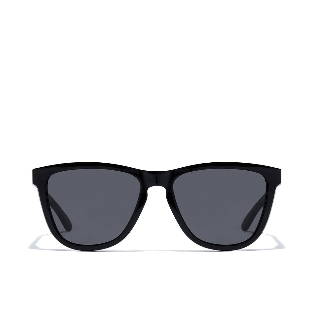 Black square nylon sunglasses, Unisex, 55.7mm lenses, 17mm bridge