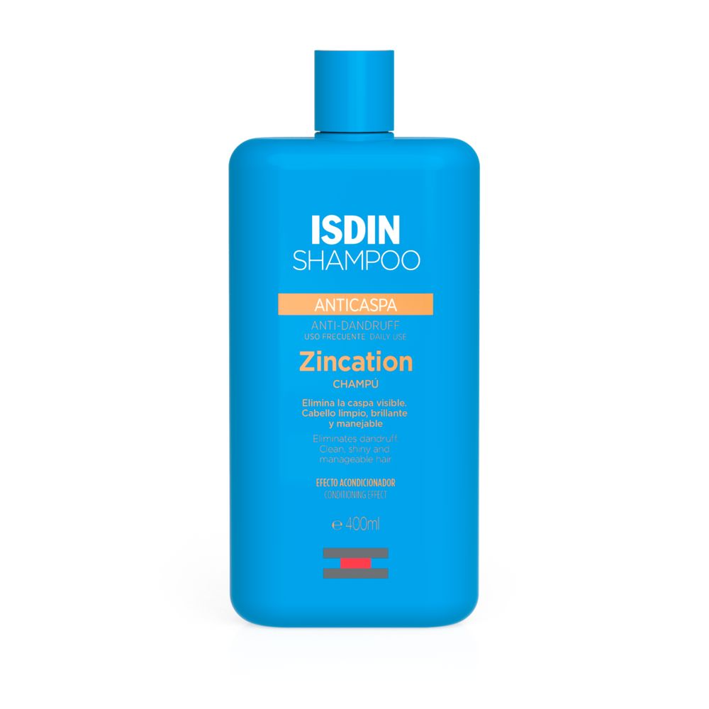 400 ml bottle of anti‑dandruff shampoo with zinc and piroctone, unisex