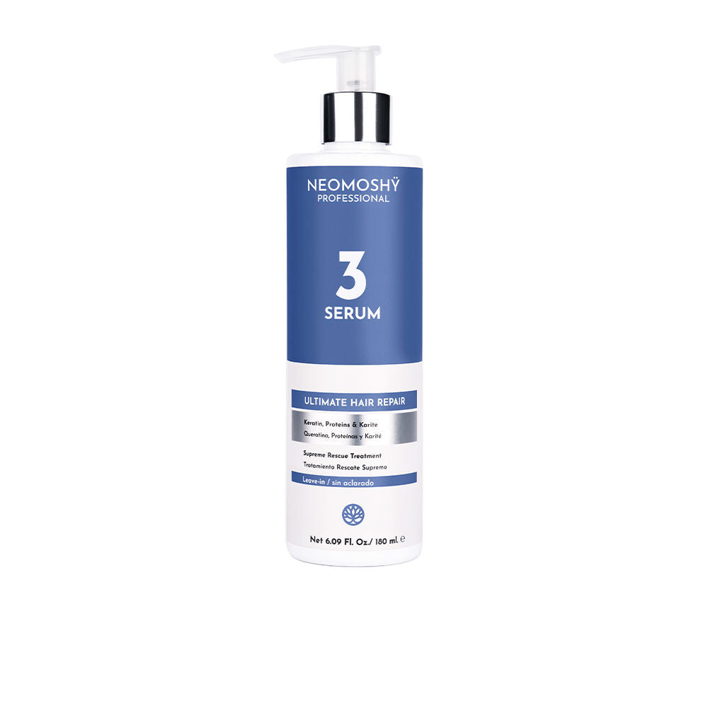 Tall bottle of protein repair hair serum, 180 ml, leave-in treatment