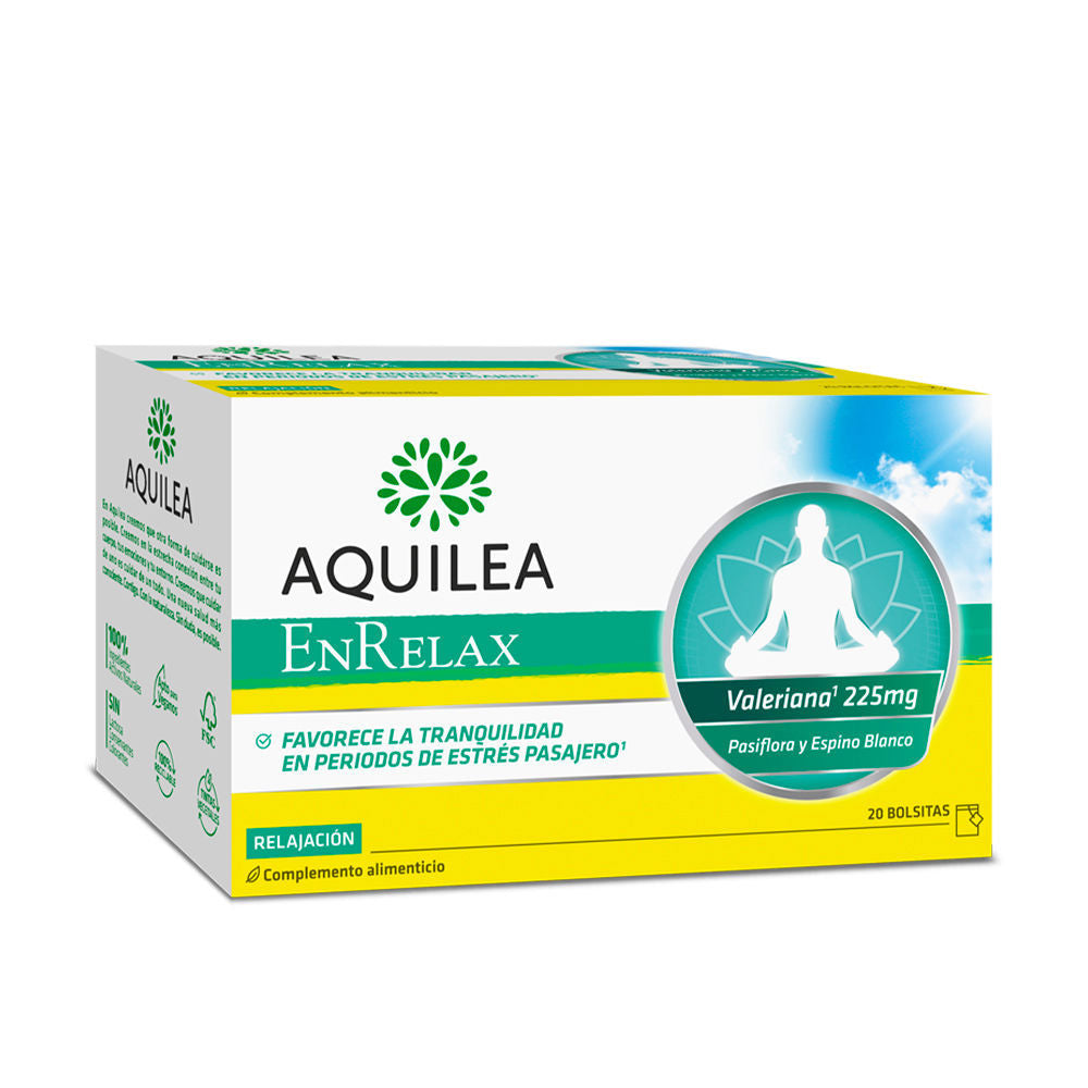 Single-use Aquilea Calm herbal blend monodose sachet for gentle relaxation