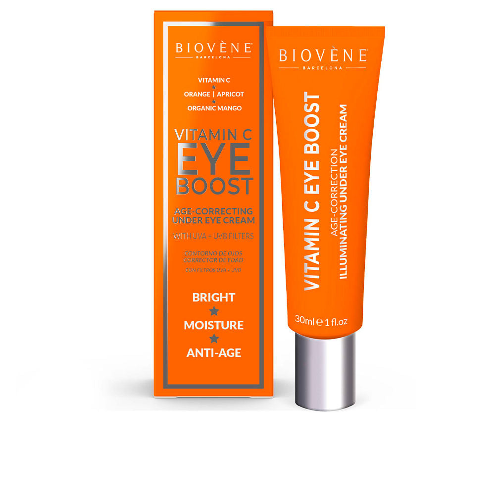 30 ml tube of Vitamin C illuminating eye cream with creamy texture