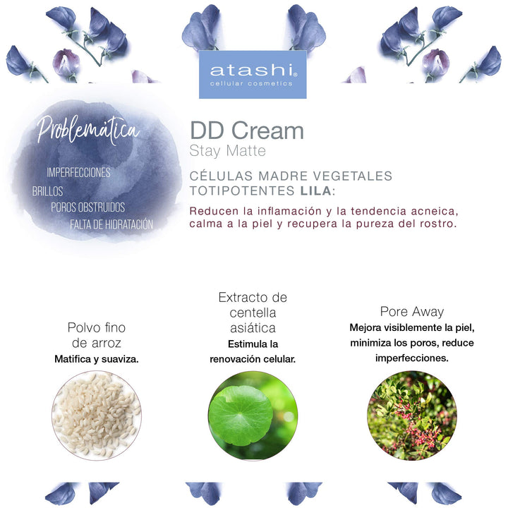 40 ml mattifying DD cream tube, light-medium shade, cream texture