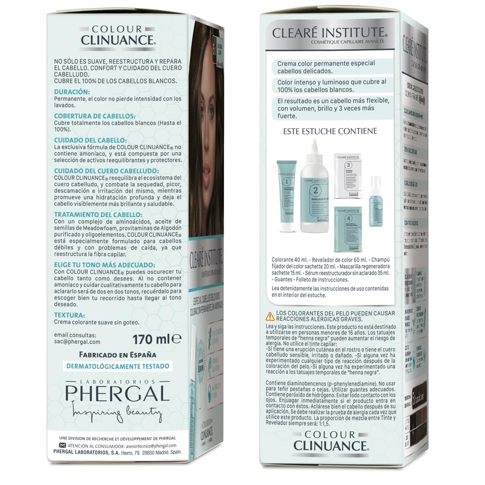 Tube of ammonia‑free permanent hair colour cream, shade 5.3 light golden brown