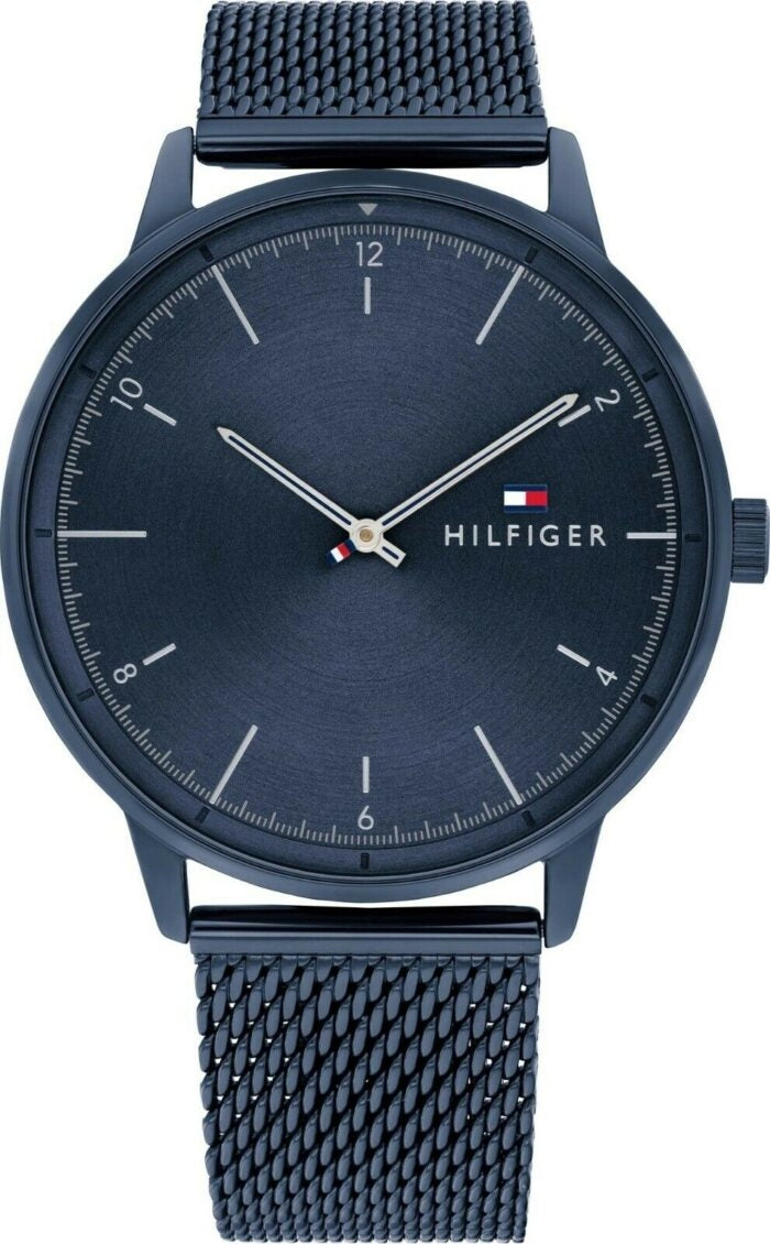 Timeless Navy Minimalist Mesh Watch