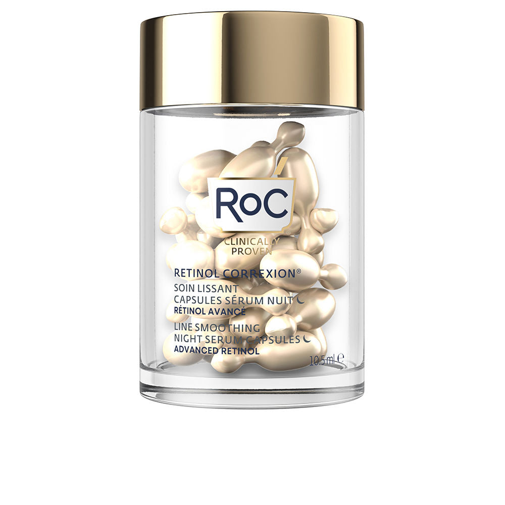 Small sealed single-use night serum capsules in biodegradable plant-based shells