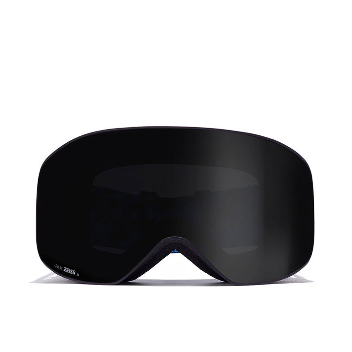 Hawkers Matte black large single-lens ski goggles with curved lens, foam nose padding and branded text