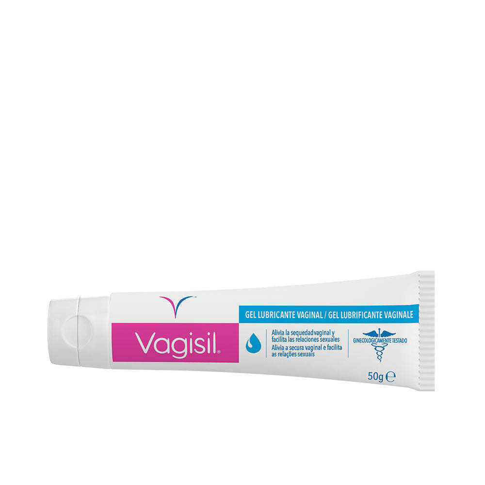 Tube of Vagisil water-based vaginal gel lubricant with soothing formulation