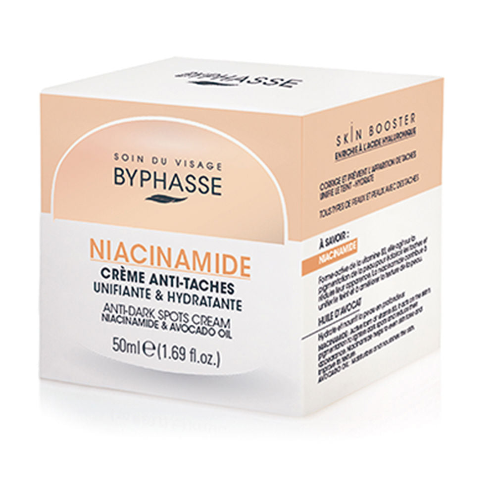 50 ml jar of niacinamide brightening face cream with avocado oil