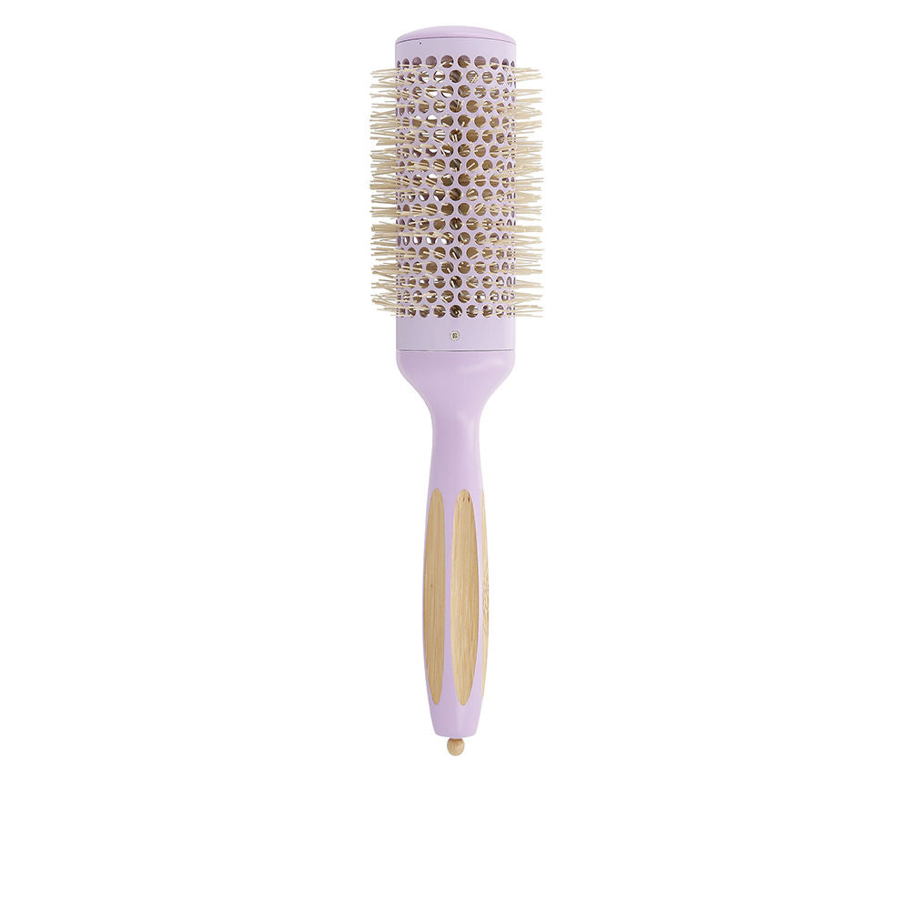 43mm ceramic vented round brush with bamboo handle and nylon bristles