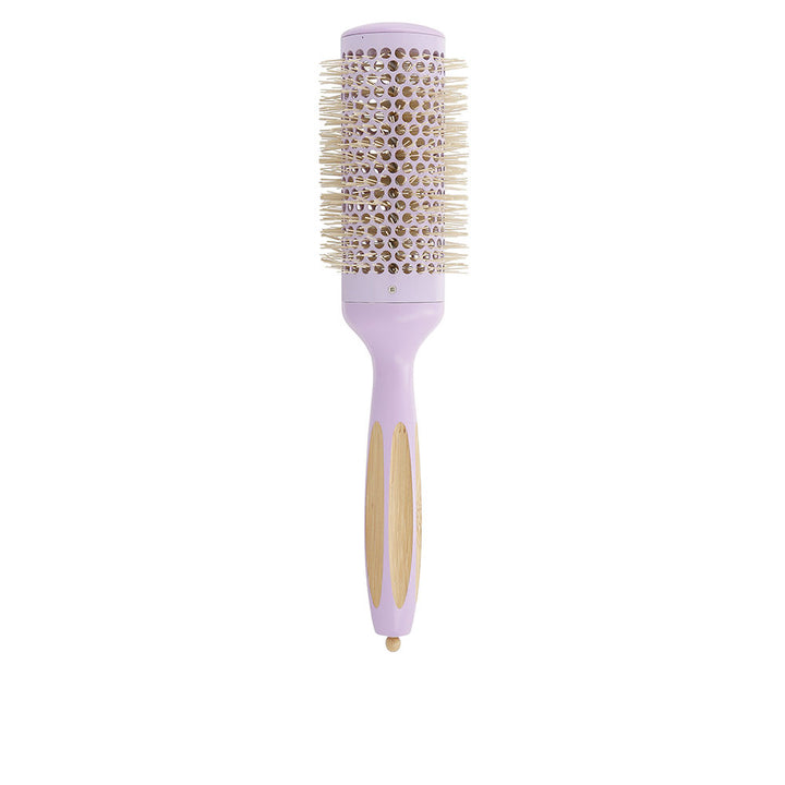 43mm ceramic vented round brush with bamboo handle and nylon bristles