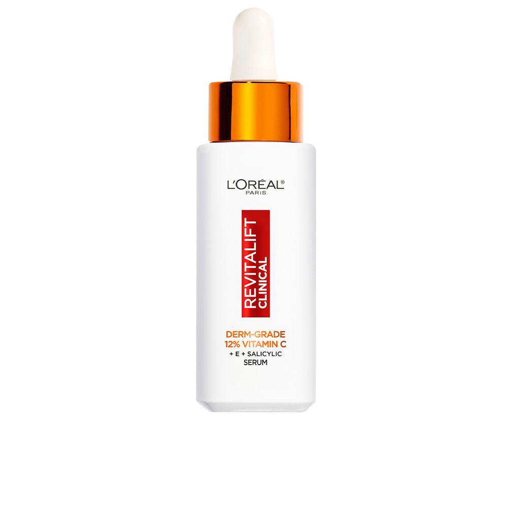 30 ml clear gel-serum bottle, 12% vitamin C, lightweight pump dispenser