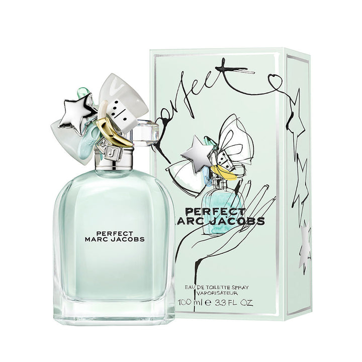 Faceted clear 50 ml eau de toilette bottle with silver cap and small bow