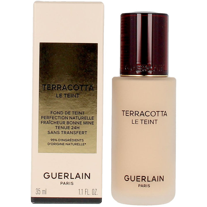 30 ml glass bottle of Terracotta liquid‑powder foundation, shade 2W, Unisex