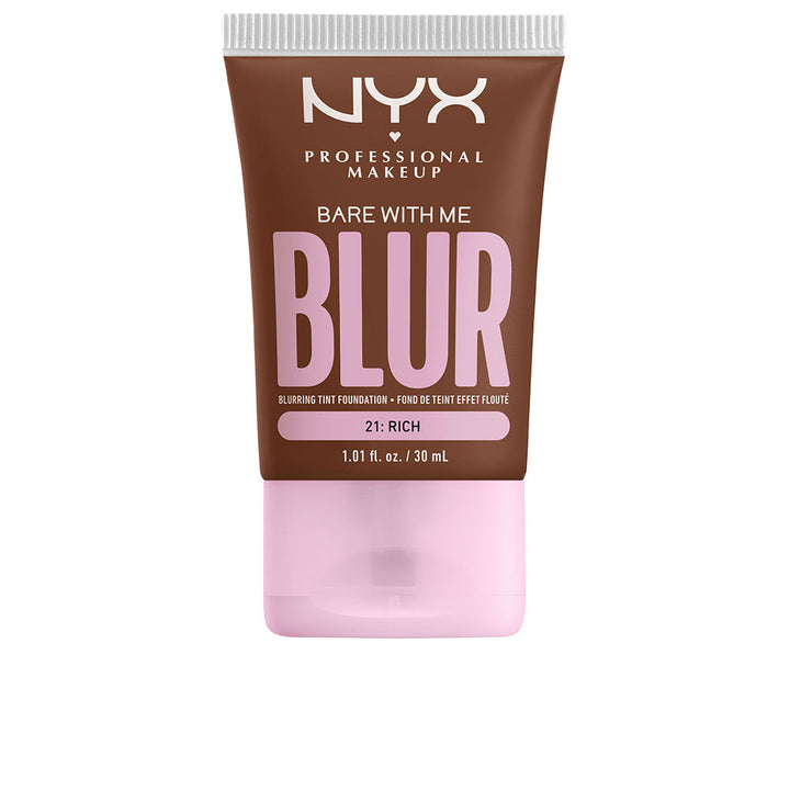 30 ml bottle of liquid longwear foundation in shade 21‑Rich, matte finish