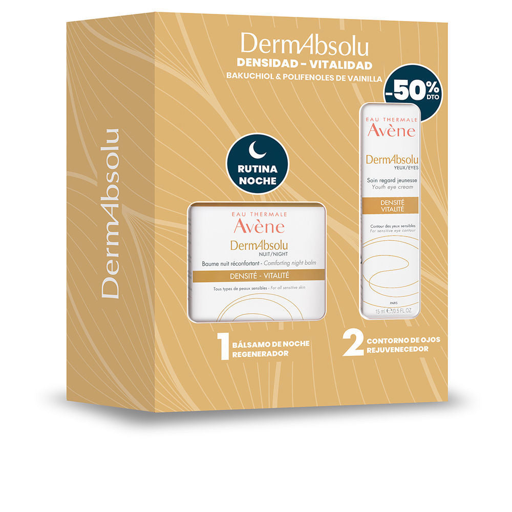 Avène DermAbsolu duo set: day crème and night balm in elegant packaging