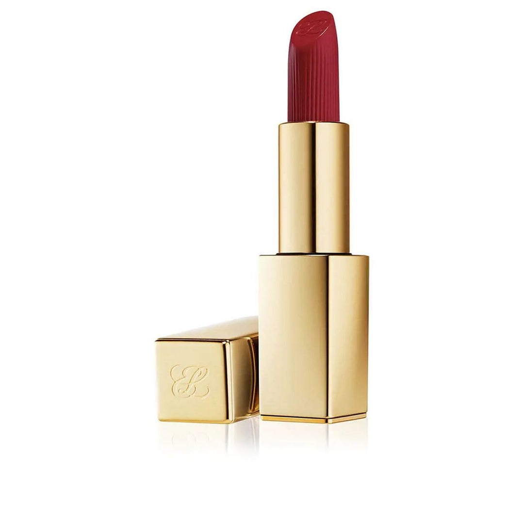 Cream lipstick bullet, satin finish, 3.5 g, deep noir shade, compact tube