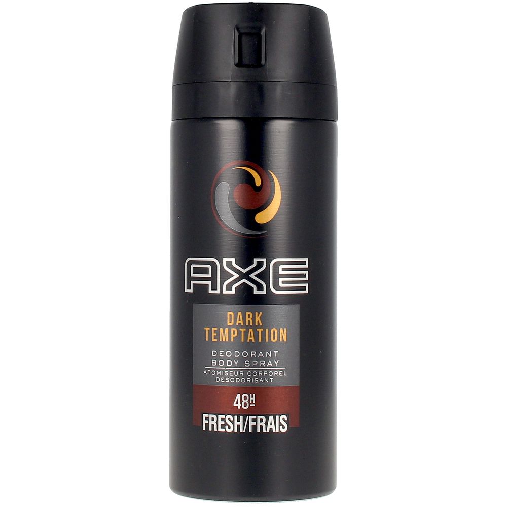 150 ml dark chocolate and amber aerosol body spray for Man, sleek can