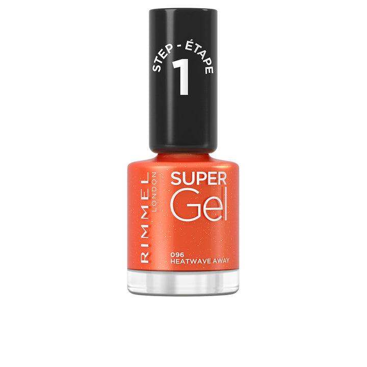 12 ml bottle of heatwave red gel-finish nail polish, high-shine formula