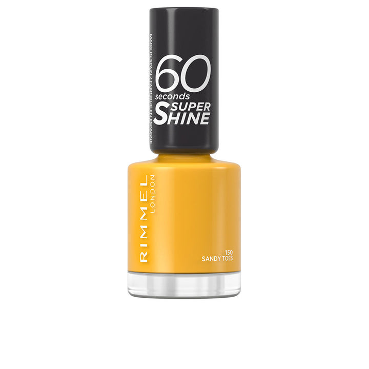 8 ml bottle of sandy‑beige fast‑dry high‑gloss nail polish, precision brush cap