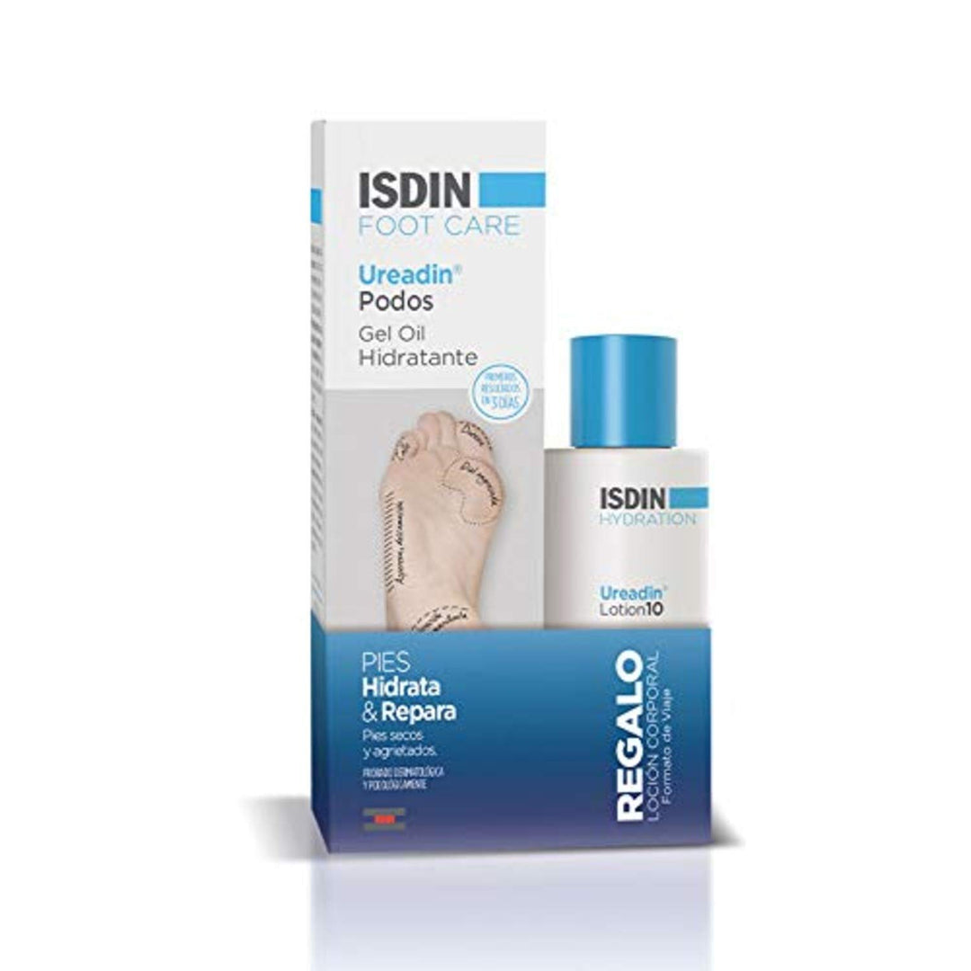 Isdin Tubed gel-oil foot repair treatment for dry, cracked heels with hydrating texture