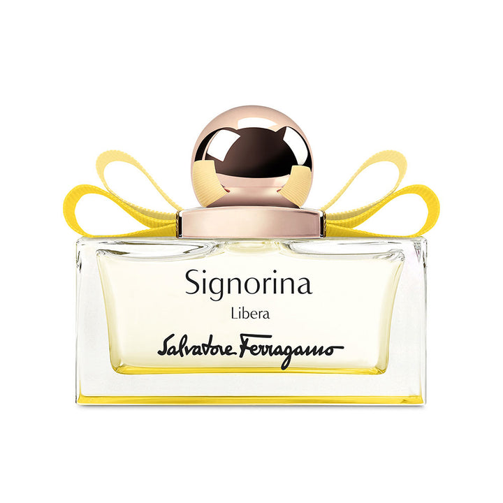50 ml glass perfume bottle with pale amber liquid, pear and rose notes