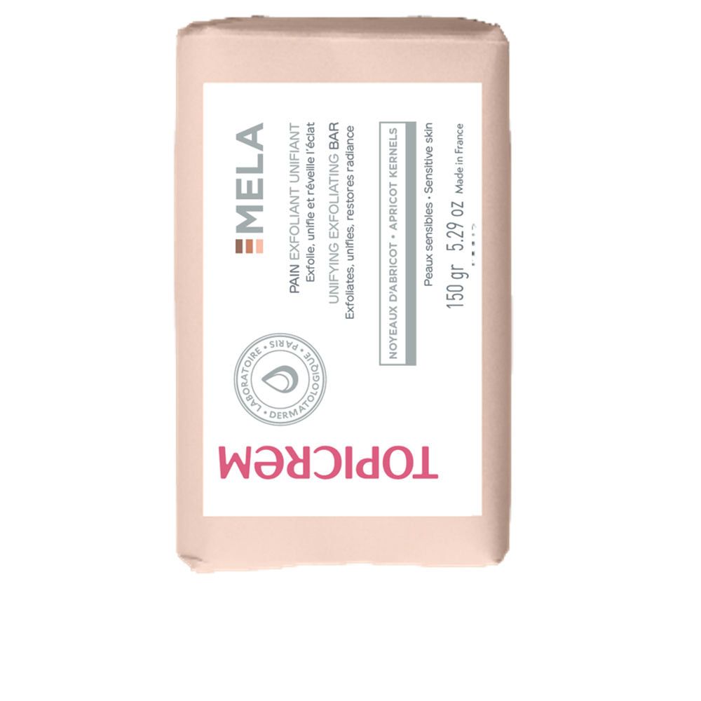 150 g pale ivory exfoliating face bar with apricot seed texture, for Unisex sensitive skin