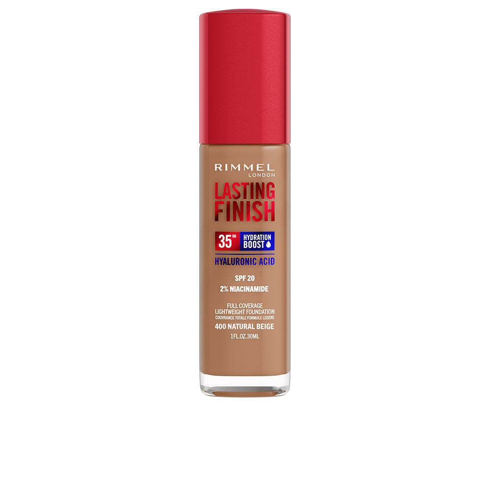 30 ml pump foundation bottle in shade 400 Natural Beige, medium coverage, SPF20