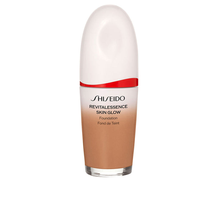 30 ml glass bottle of lightweight radiant fluid foundation, shade 120, luminous finish
