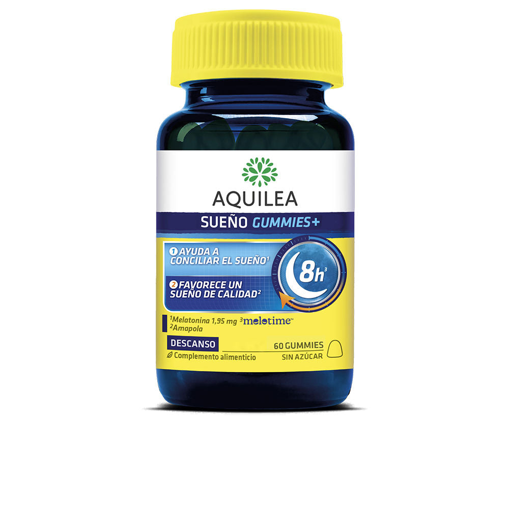 Jar of 60 sugar-free blueberry sleep gummies, Unisex supplement