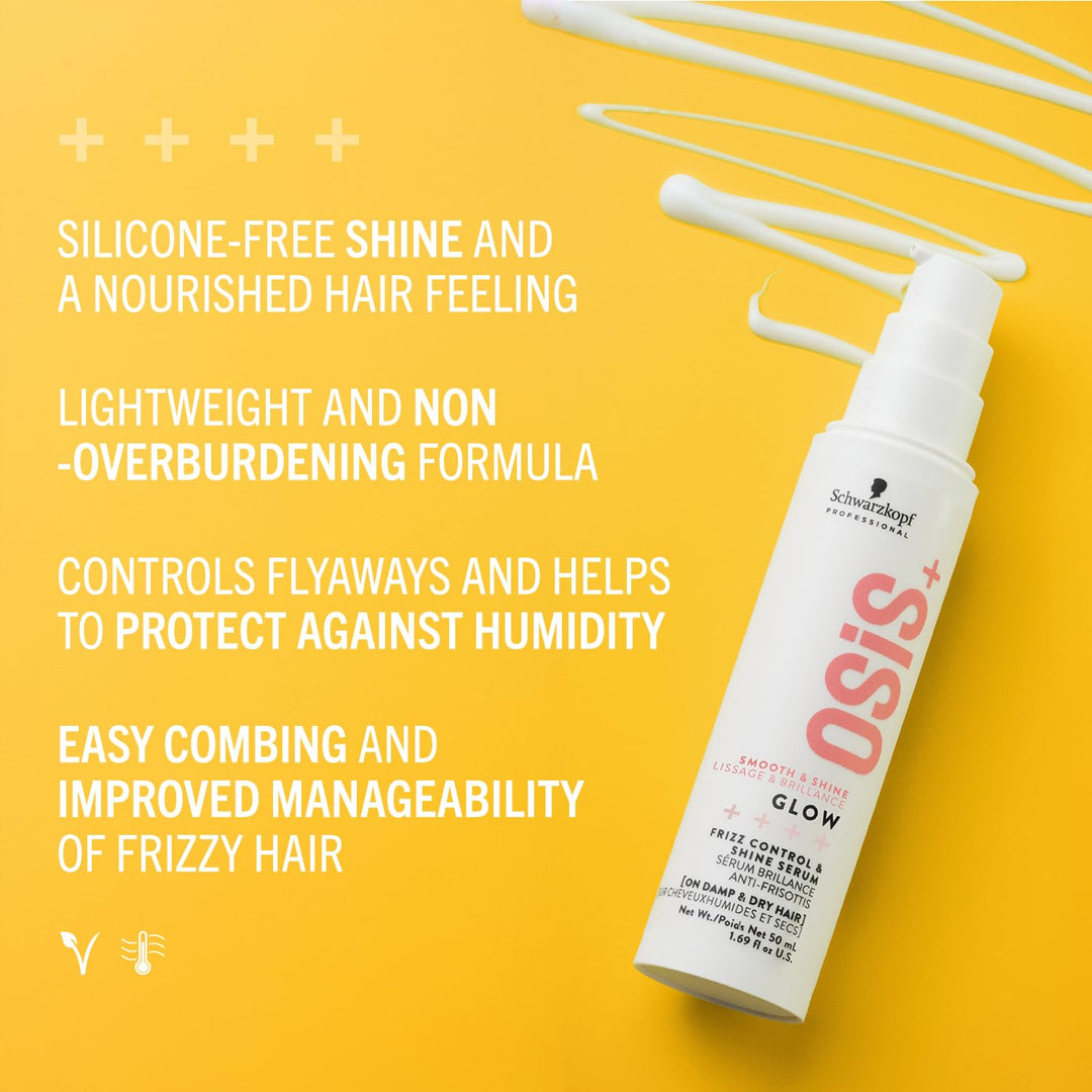 50 ml pump serum bottle for anti‑frizz hair control, lightweight, Unisex