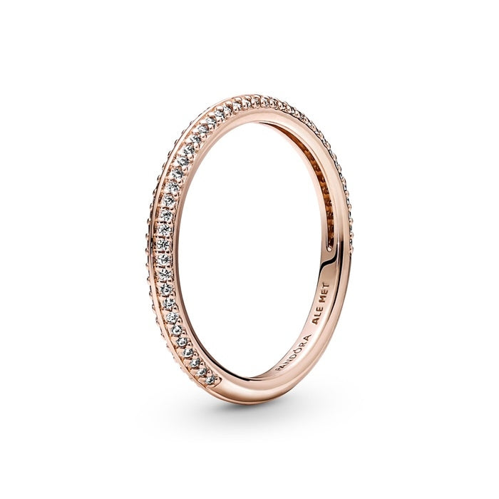 Pandora Rose Gold Eternity Ring with Diamonds
