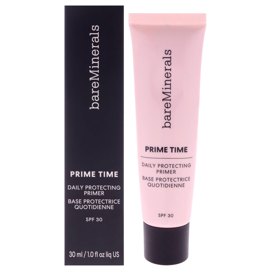 30 ml tinted mineral sunscreen primer bottle, lightweight daily face primer