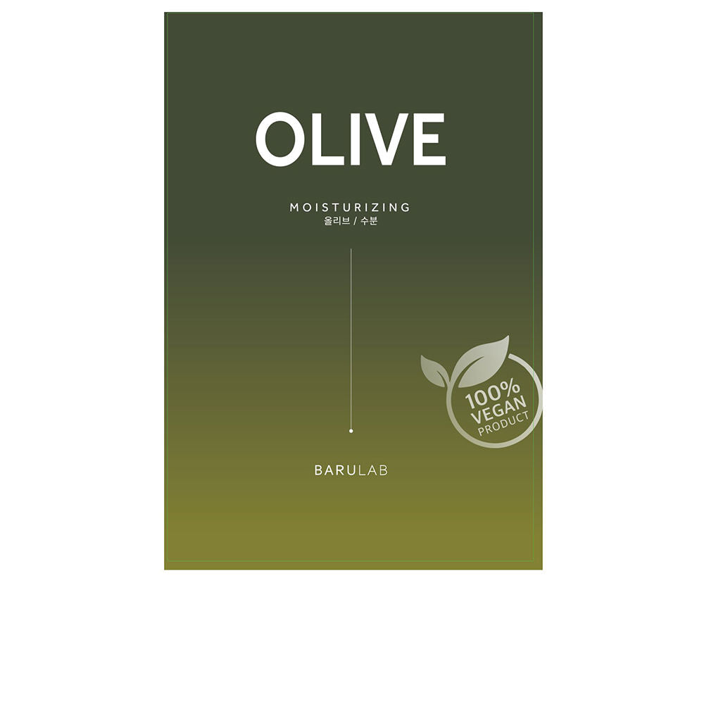 Small 23 g sachet of olive hydrating cream mask with botanical extracts