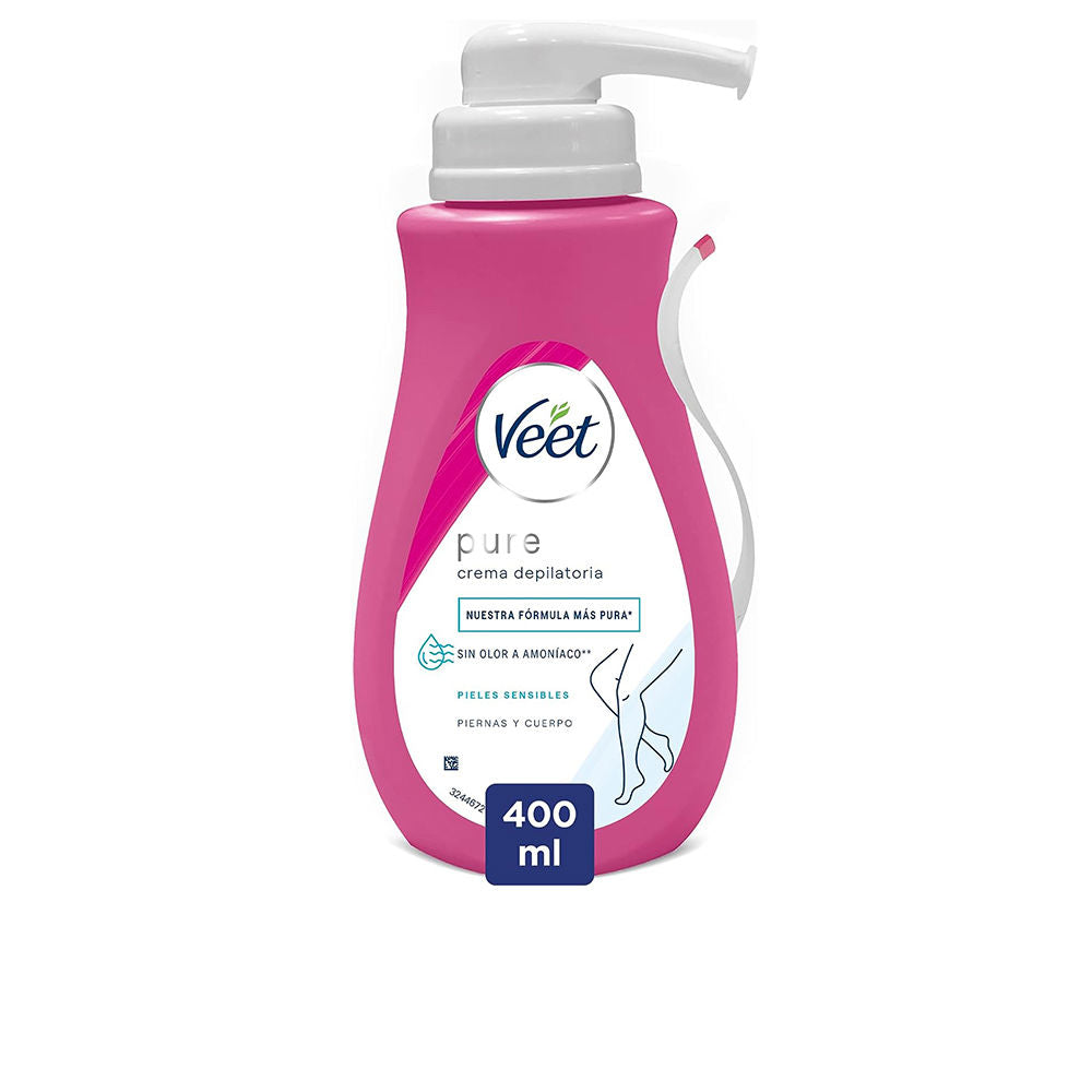 400 ml pump bottle of sensitive shower depilatory cream for Women, legs and body