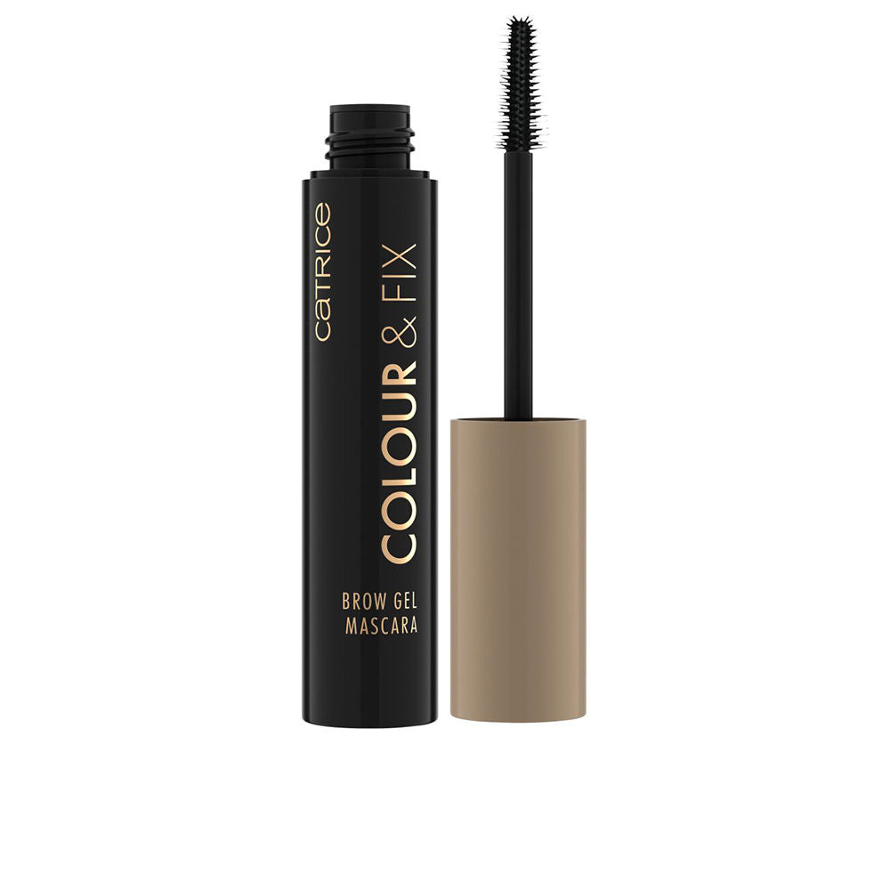 5 ml tube of medium brown tinted brow gel with silicone brush applicator