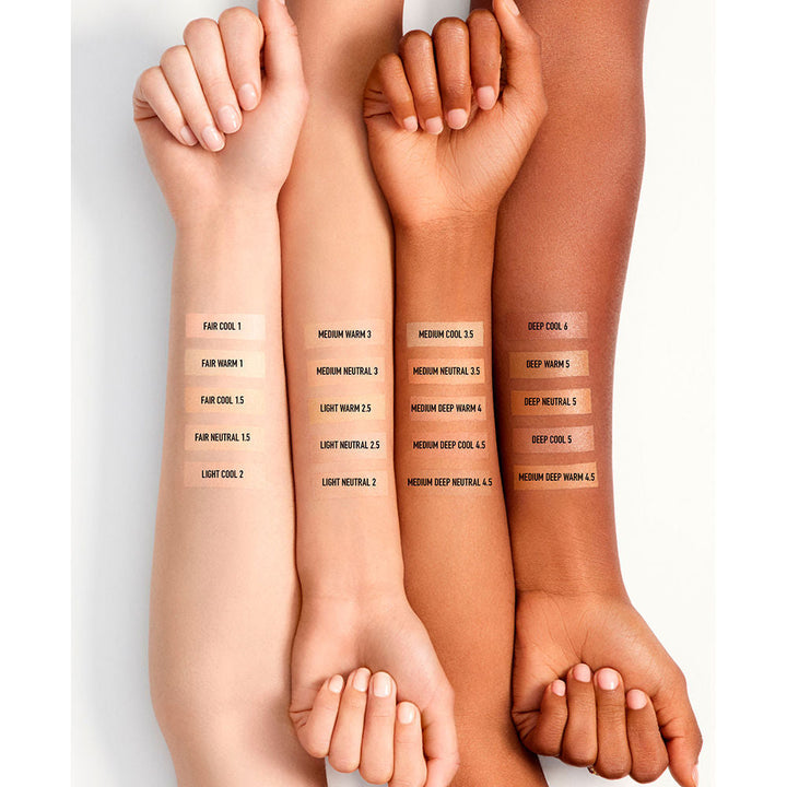 30 ml tinted serum foundation bottle, fair cool shade, lightweight SPF 20