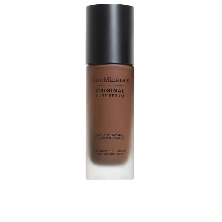 30 ml tinted serum foundation bottle in Deep Cool shade, lightweight finish