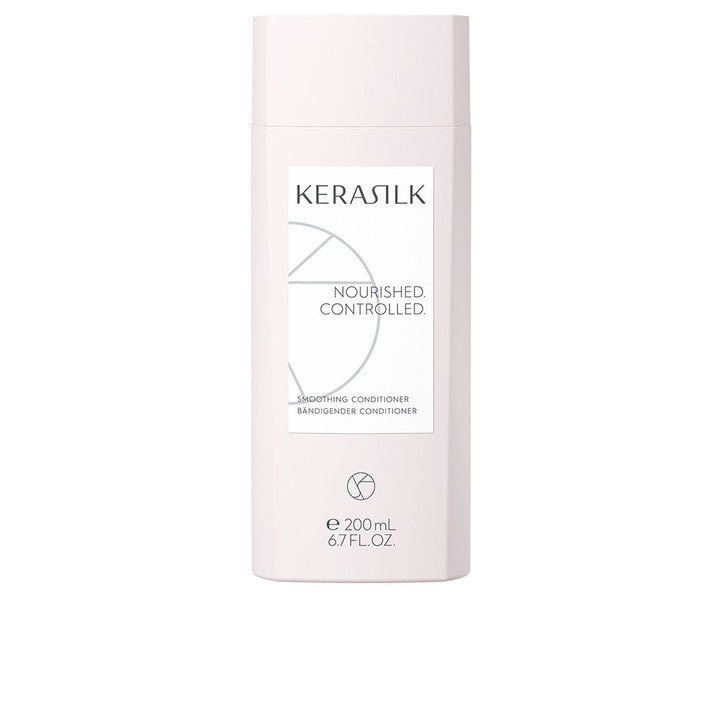 200 ml white conditioner tube; biomimetic silk and shea details, vegan label