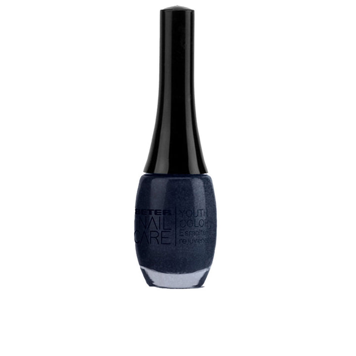 11 ml bottle of blue-hued rejuvenating nail polish with glossy finish, treatment-colour hybrid
