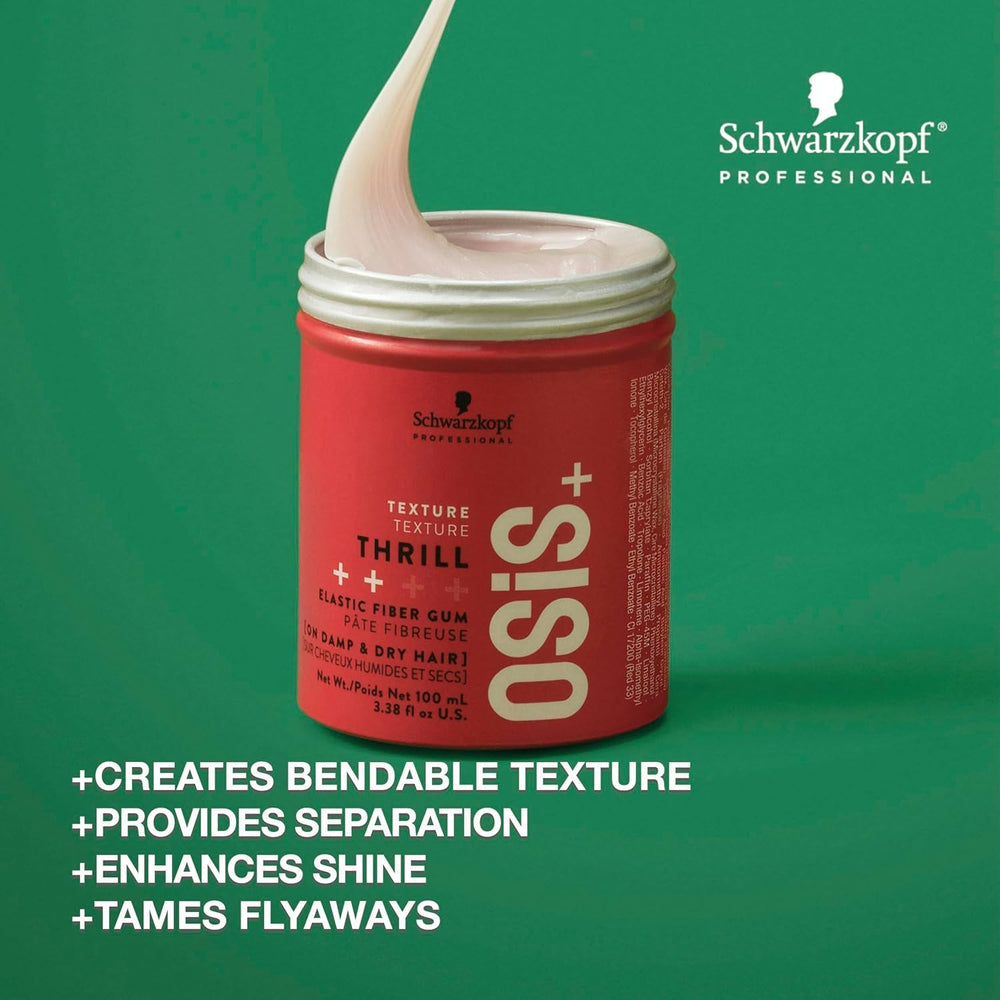 100 ml tube of fibre styling gum for textured, reworkable hair styles