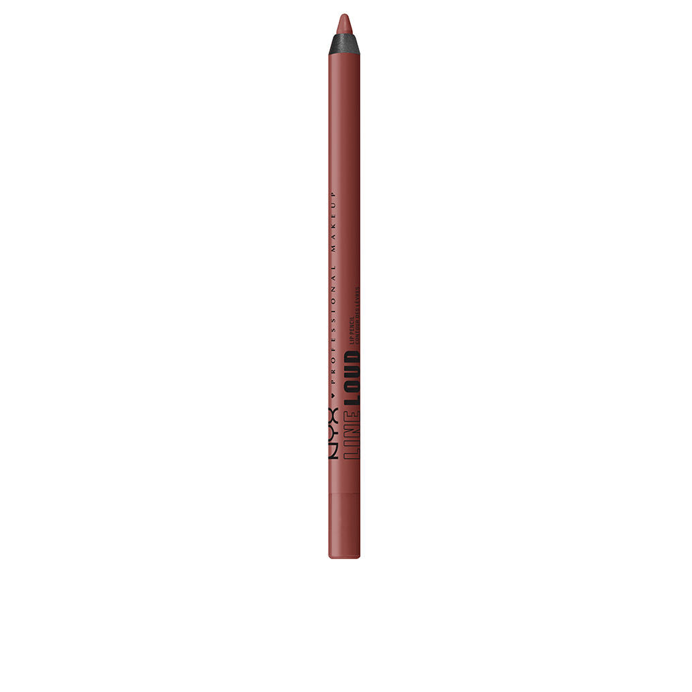 Satin brown long‑wear lip colour tube, 1.2 ml, labelled &