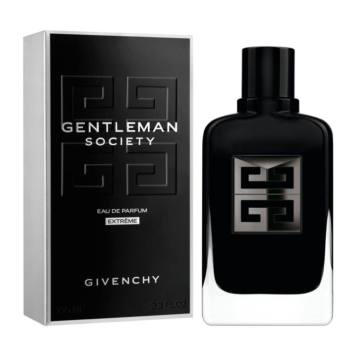 Black lacquered 100 ml perfume bottle with bronze 4G emblem, woody-spice fragrance