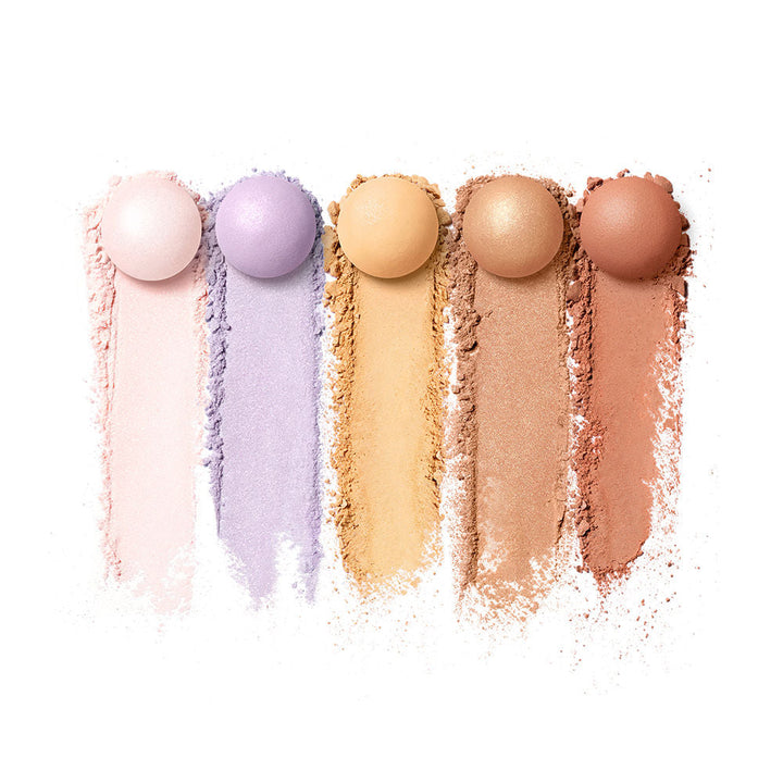 Compact of multicolour matte and pearlescent powder pearls, 25 g, shade 02-Rose