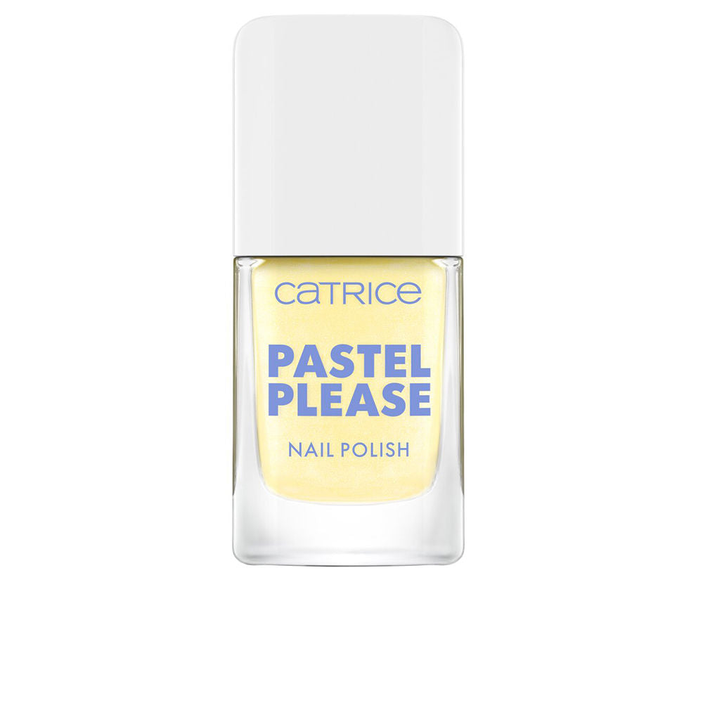Small bottle of pastel pink nail polish with subtle shimmer, 10.5 ml